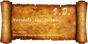 Verebélyi Dalma névjegykártya
